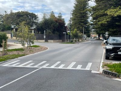 Example raised intersection