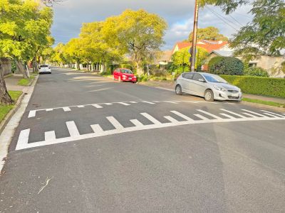 Example Watts profile speed hump